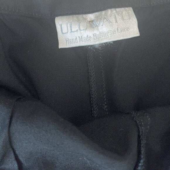 Wrap Pants Uluwatu Size L Black Hand Made Balinese Cutwork Lace Bottom RARE - Picture 8 of 10